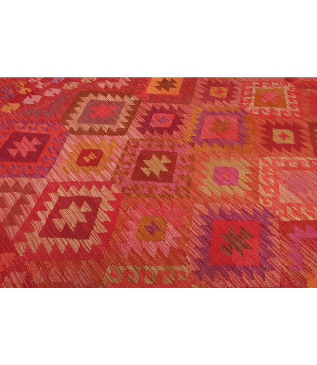 291x212cm Handmade Afghan Kilim Area Rug Wool Carpet