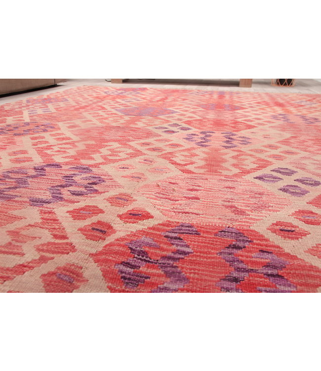 292x207cm Handgemacht Orientalisch Wolle Kelim Teppich