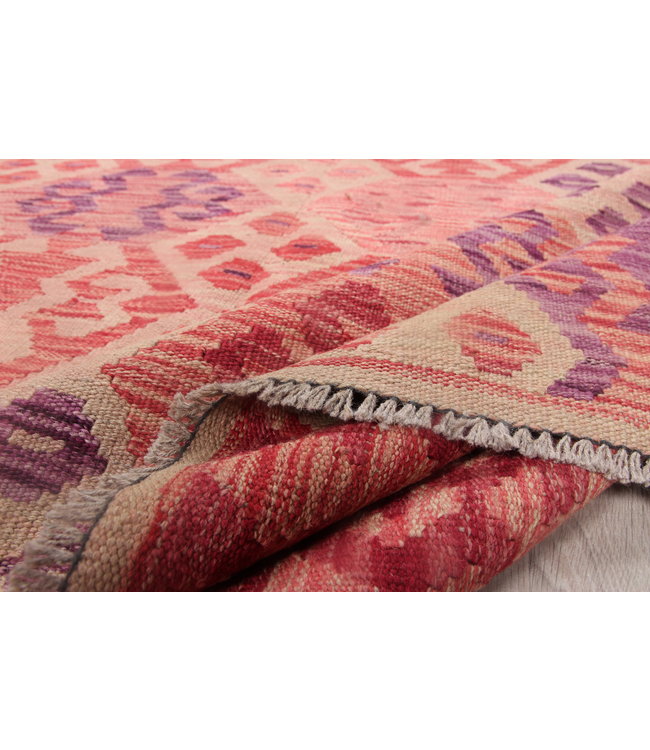 292x207cm Handmade Afghan Kilim Area Rug Wool Carpet