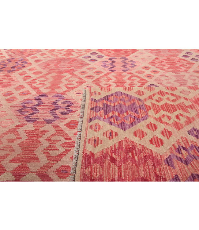 292x207cm Handgeweven Oosters Kelim Tapijt Wol Vloerkleed