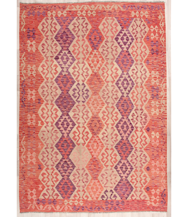298x210cm  Handmade Afghan Kilim Area Rug Wool Carpet
