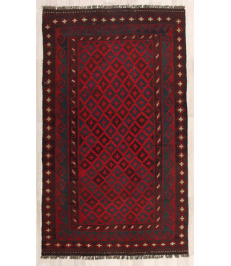 214x124cm Hand Woven Afghan Wool Kilim Area Rug