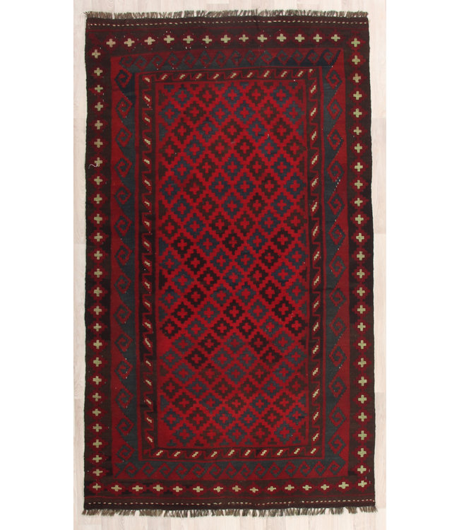 214x124cm Hand Woven Afghan Wool Kilim Area Rug