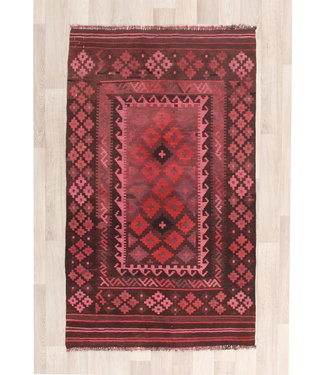 147x87cm Hand Woven Afghan Wool Kilim Area Rug
