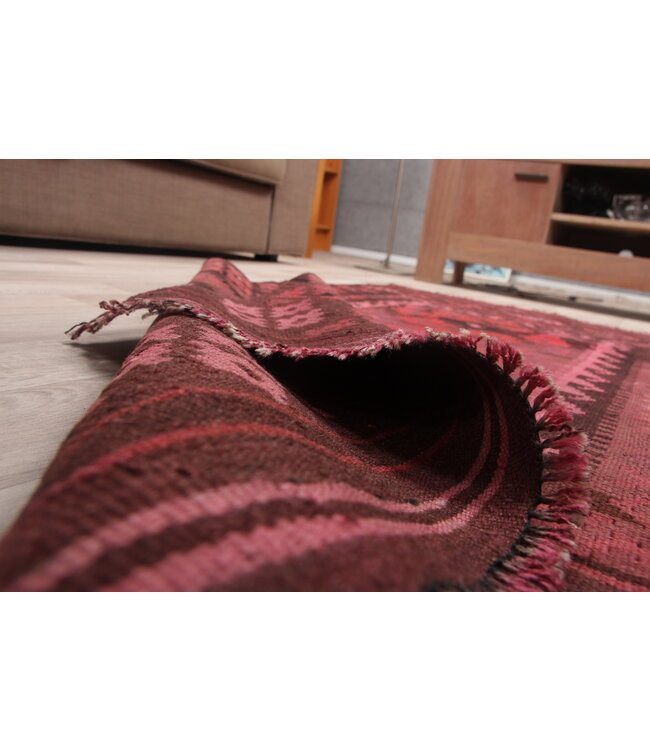 147x87cm Hand Woven Afghan Wool Kilim Area Rug