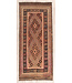 221x96cm Hand Woven Afghan Wool Kilim Area Rug