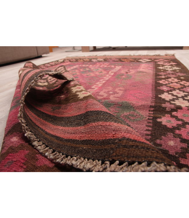 159x99cm Handgewebte Orientalisch Wolle Kelim Teppich