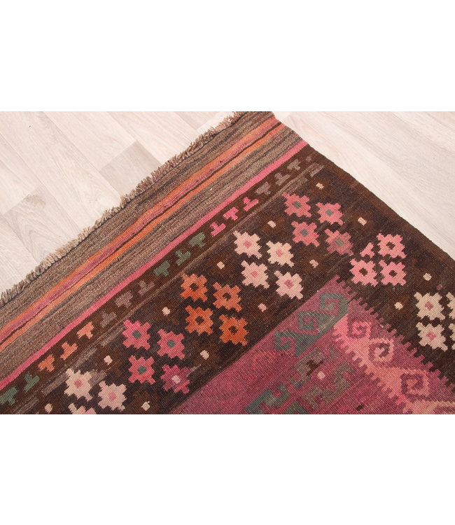 159x99cm Handgewebte Orientalisch Wolle Kelim Teppich