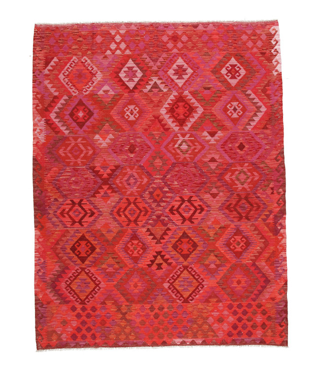 296x212cm Handgemacht Orientalisch Wolle Kelim Teppich