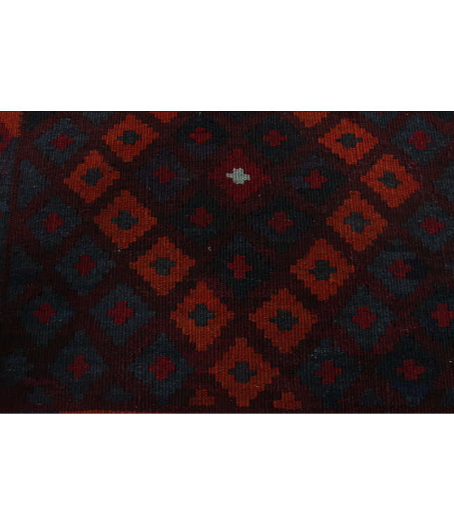 193x101cm Hand Woven Afghan Wool Kilim Area Rug