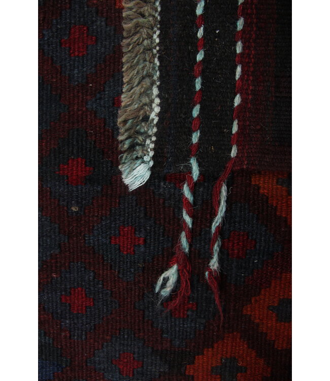 193x101cm Handgewebte Orientalisch Wolle Kelim Teppich