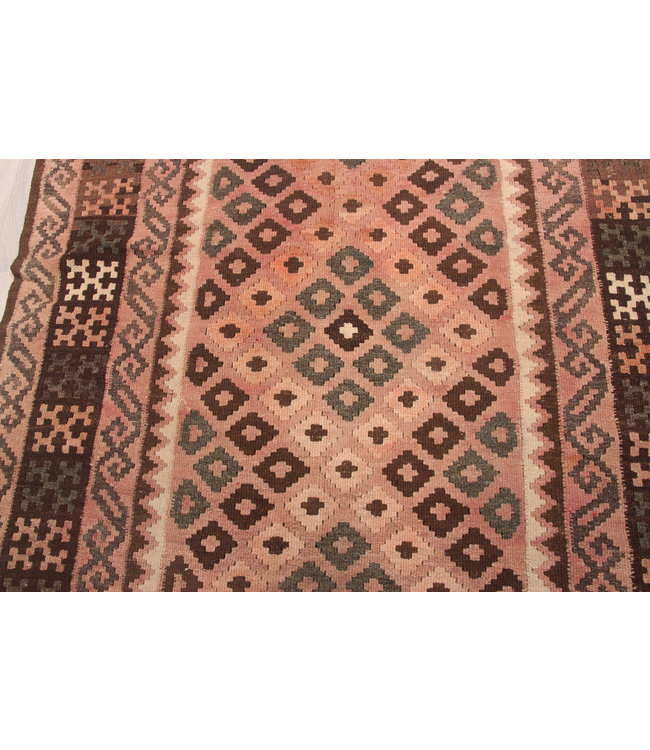 185x111cm Hand Woven Afghan Wool Kilim Area Rug