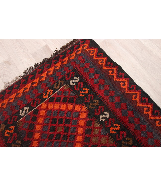 137x80cm Handgemaakt Oosters Kelim Wol Vloerkleed