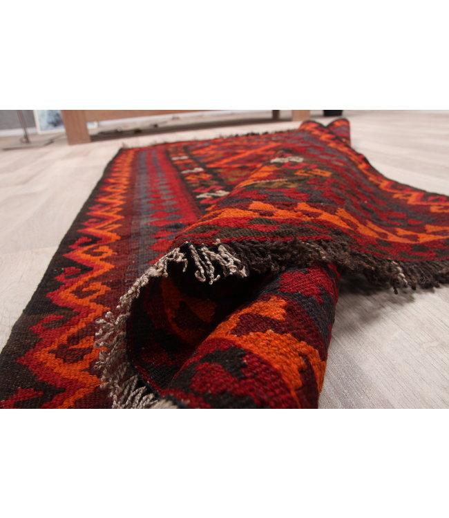 137x80cm Handgewebte Orientalisch Wolle Kelim Teppich