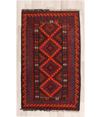 137x80cm Hand Woven Afghan Wool Kilim Area Rug