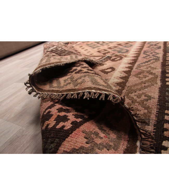 185x111cm Hand Woven Afghan Wool Kilim Area Rug