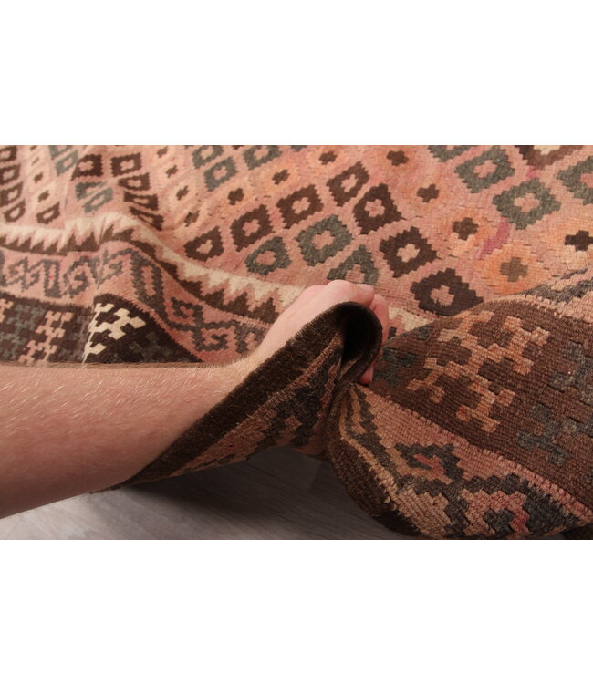 185x111cm Handgewebte Orientalisch Wolle Kelim Teppich