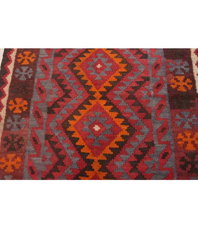 155x86cm Hand Woven Afghan Wool Kilim Area Rug