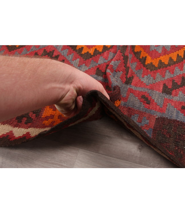 155x86cm Handgewebte Orientalisch Wolle Kelim Teppich