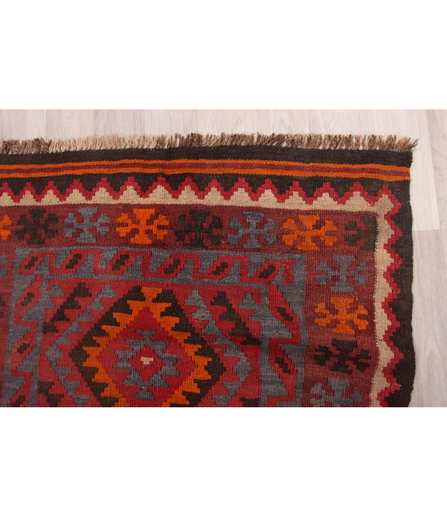155x86cm Hand Woven Afghan Wool Kilim Area Rug