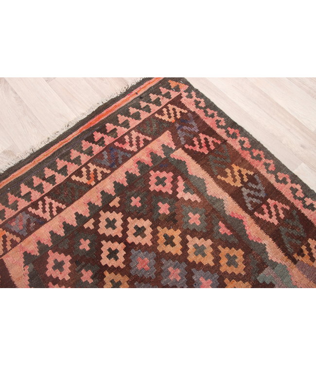 176x93cm Hand Woven Afghan Wool Kilim Area Rug