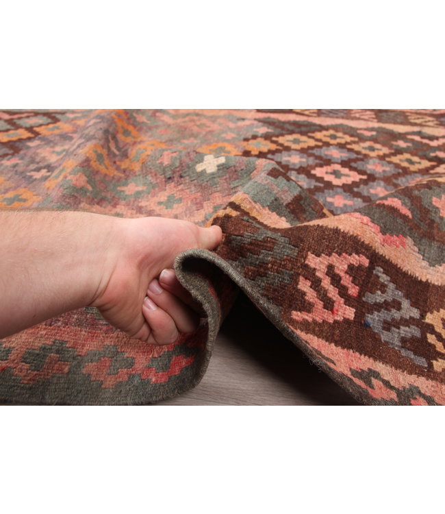 176x93cm Handgewebte Orientalisch Wolle Kelim Teppich