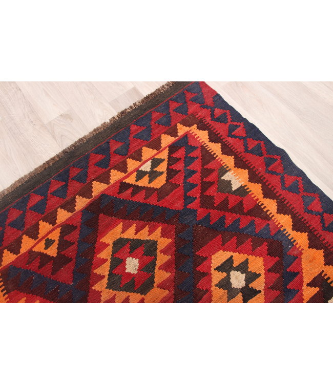 127x96cm Hand Woven Afghan Wool Kilim Area Rug