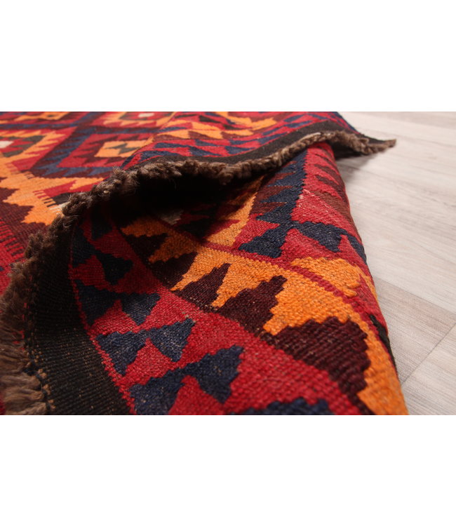 127x96cm Handgewebte Orientalisch Wolle Kelim Teppich