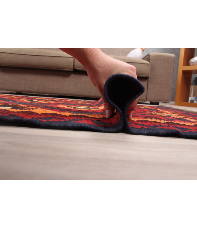 127x96cm Hand Woven Afghan Wool Kilim Area Rug