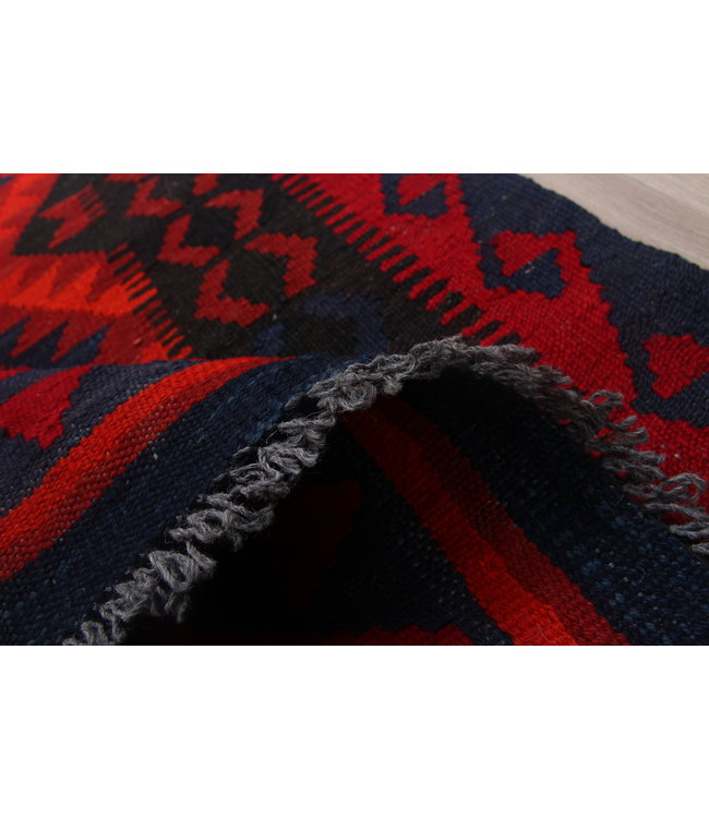 194x71cm Hand Woven Afghan Wool Kilim Area Rug