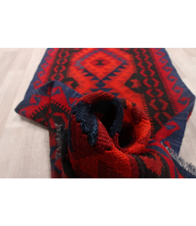 194x71cm Handgewebte Orientalisch Wolle Kelim Teppich