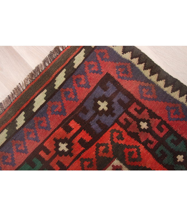 141x101cm Handgewebte Orientalisch Wolle Kelim Teppich