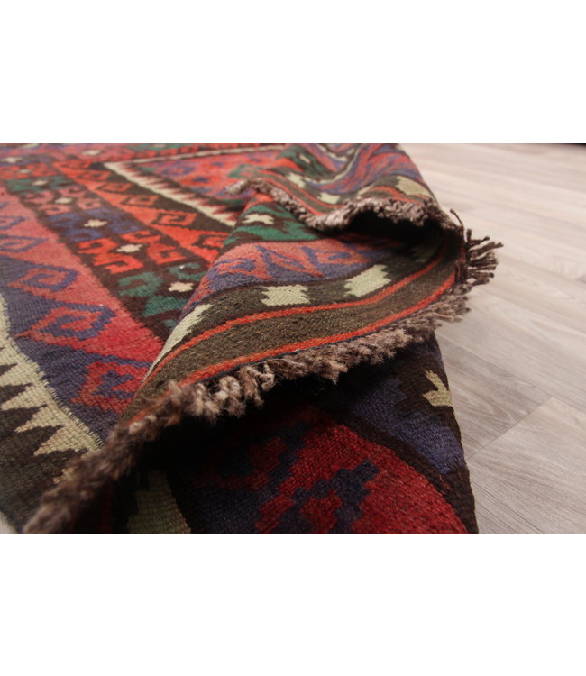 141x101cm Hand Woven Afghan Wool Kilim Area Rug