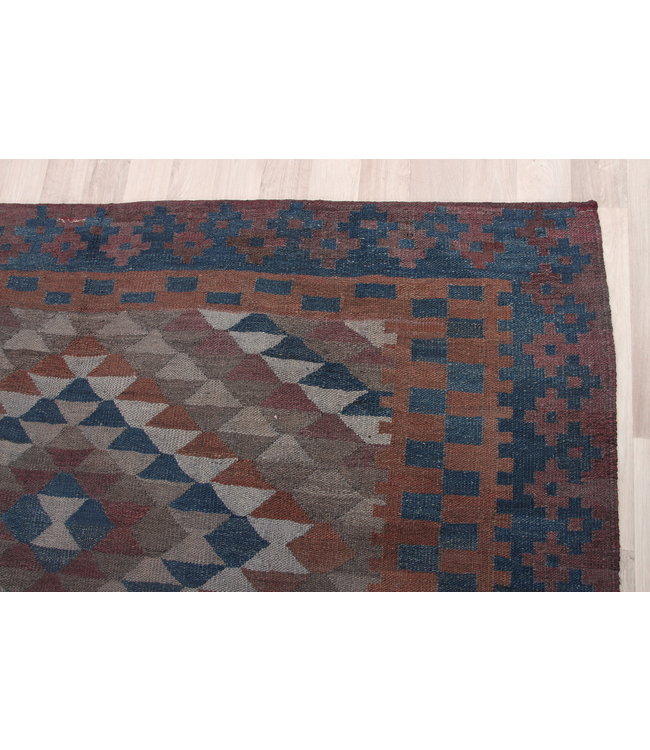 295x201 cm Hand Woven Afghan Wool Kilim Area Rug