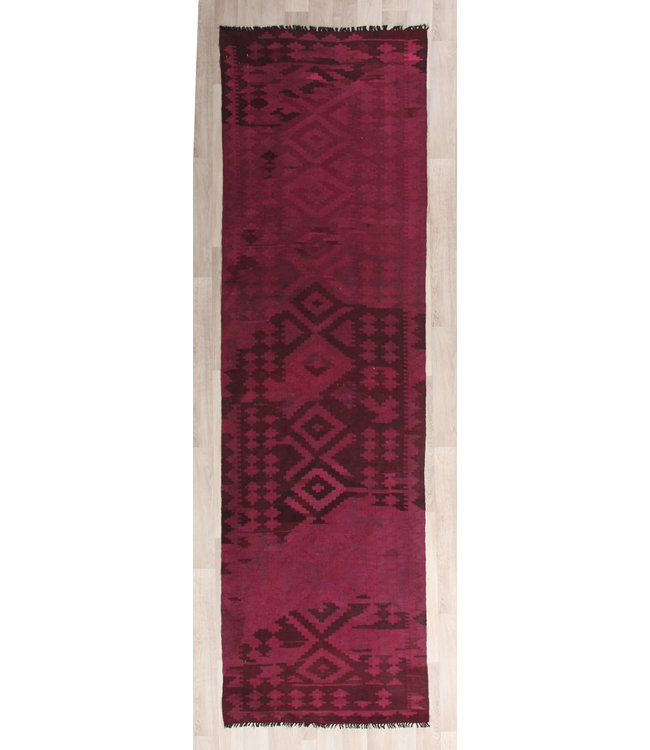 290x82 cm Hand Woven Afghan Wool Kilim Area Rug