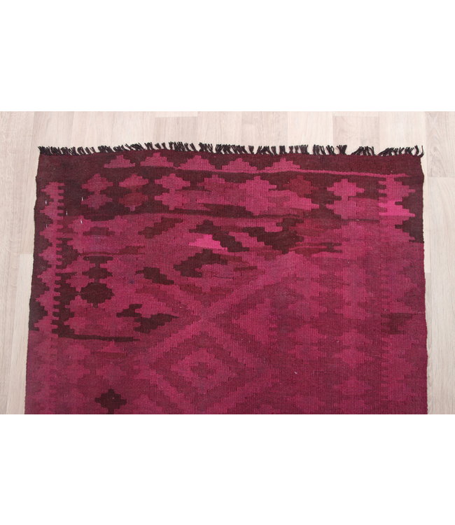 290x82 cm Hand Woven Afghan Wool Kilim Area Rug