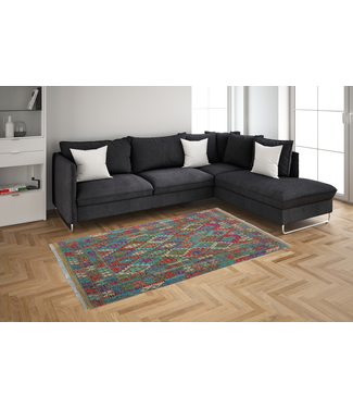 (6'5 x 4'11 )-Feet   kelim rug  198x151 cm