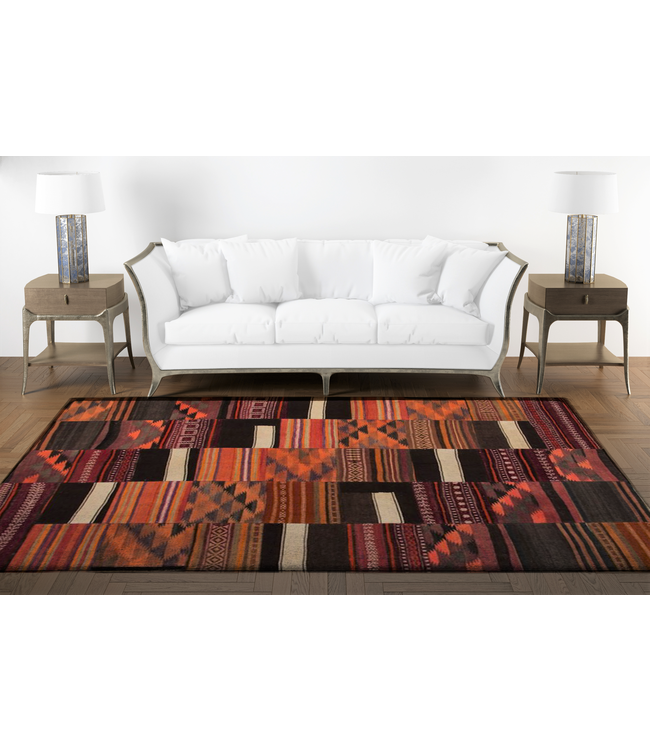 9.80x6.52 feet Patchwork Kilim carpet 299x199 cm