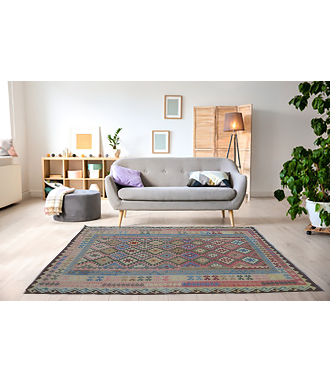 (10' x 6'6 ) Feet  kelim rug  307 x 200 cm