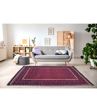 Hand Woven Afghan Wool Kilim Area Rug 410 x 245 cm