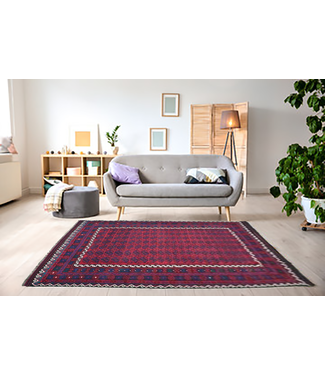 Handgewebte Orientalisch Wolle Kelim Teppich 410 x 245 cm