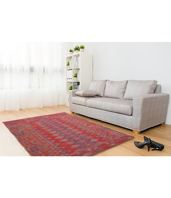 9'54x6'52 Feet modern kelim rug 291x199 cm