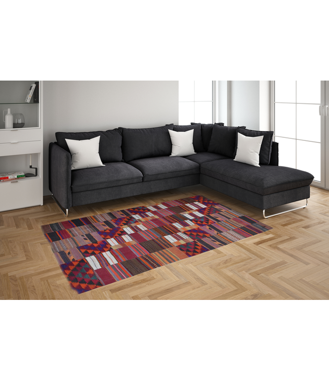 Patchwork Kilim carpet 307x258 cm