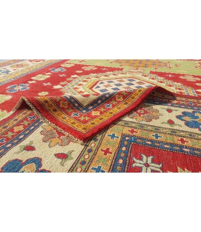 370x277 cm kazak tapijt fijn  Handgeknoopt wol