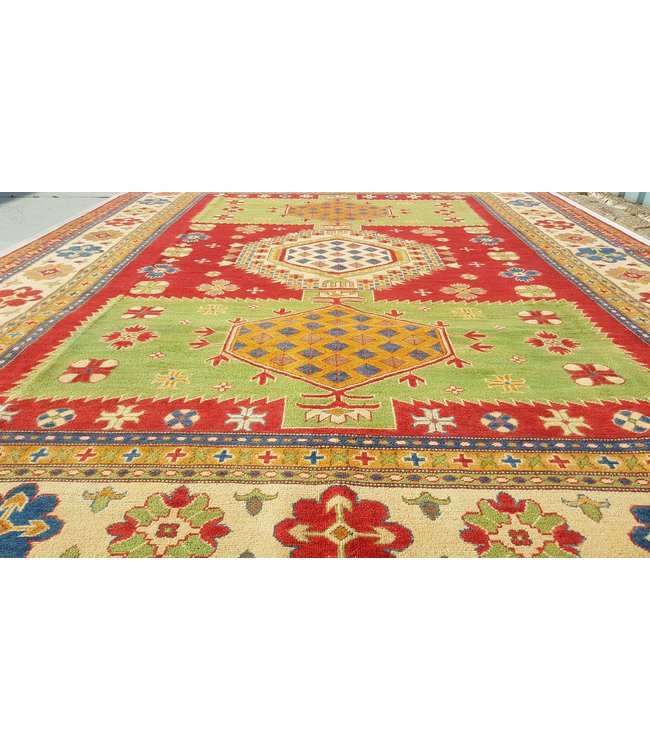 370x277 cm kazak tapijt fijn  Handgeknoopt wol
