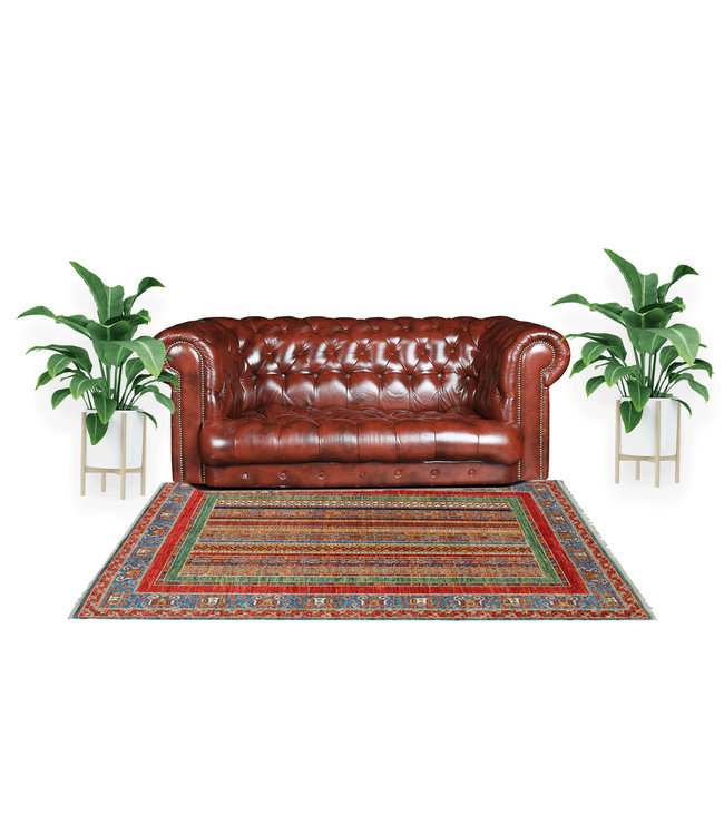 240x168 cm kazak tapijt fijn  Handgeknoopt wol