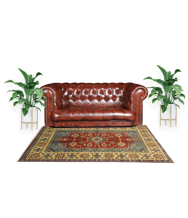 Handgeknüpft wolle kazak teppich 144x100 cm  Orientalisch  teppich