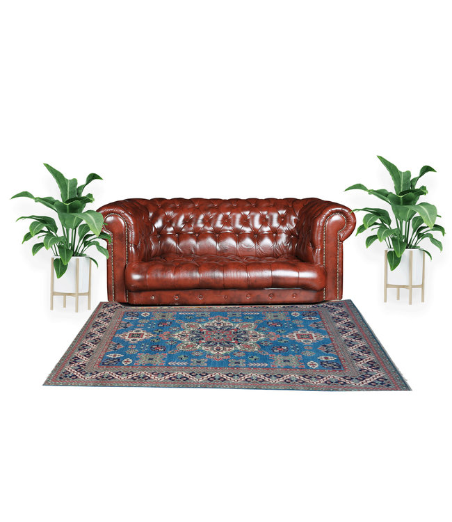 Handgeknoopt kazak tapijt 303x246 cm  oosters kleed vloerkleed