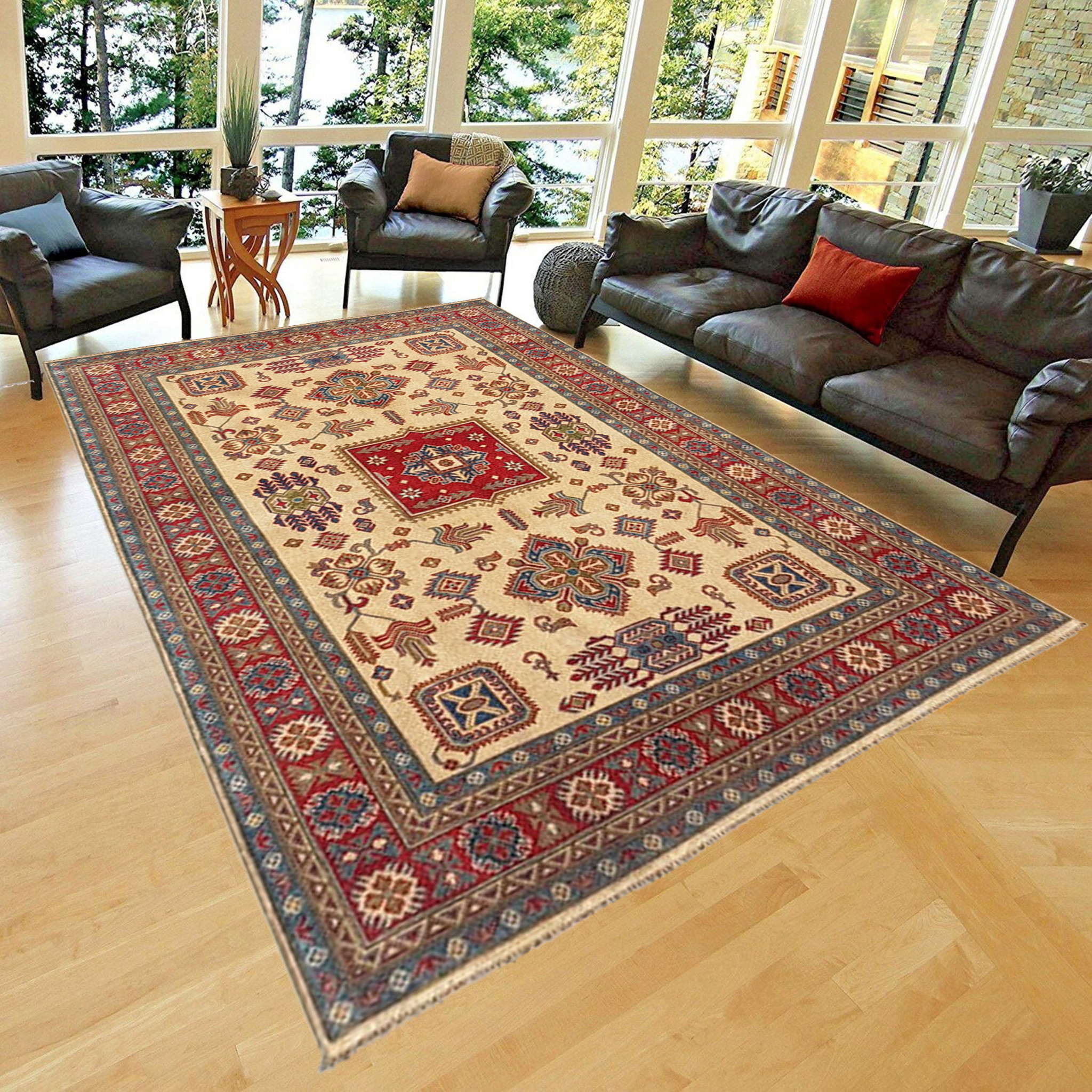 Middel Australië karbonade Handgeknoopt kazak tapijt 300x200 cm oosters kleed vloerkleed -  Kelimshop.com | online shop