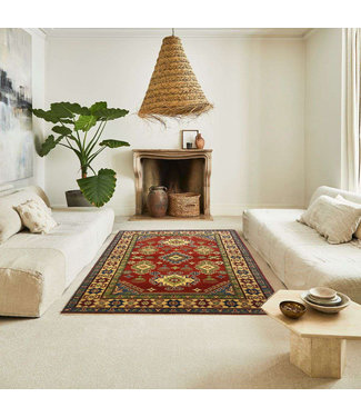 Handgeknoopt RoyalRood kazak tapijt 157x94 cm vloerkleed Traditional